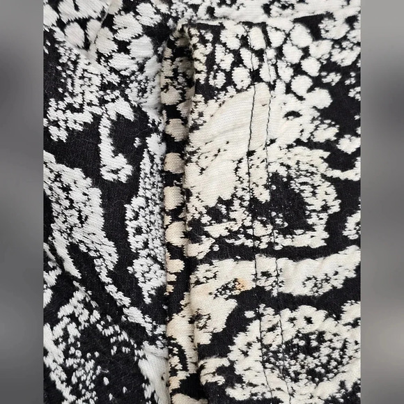 Vintage JM Collection XL Snakeskin Print Zip Jacket Black White Edgy Avant Garde - Picture 7 of 9